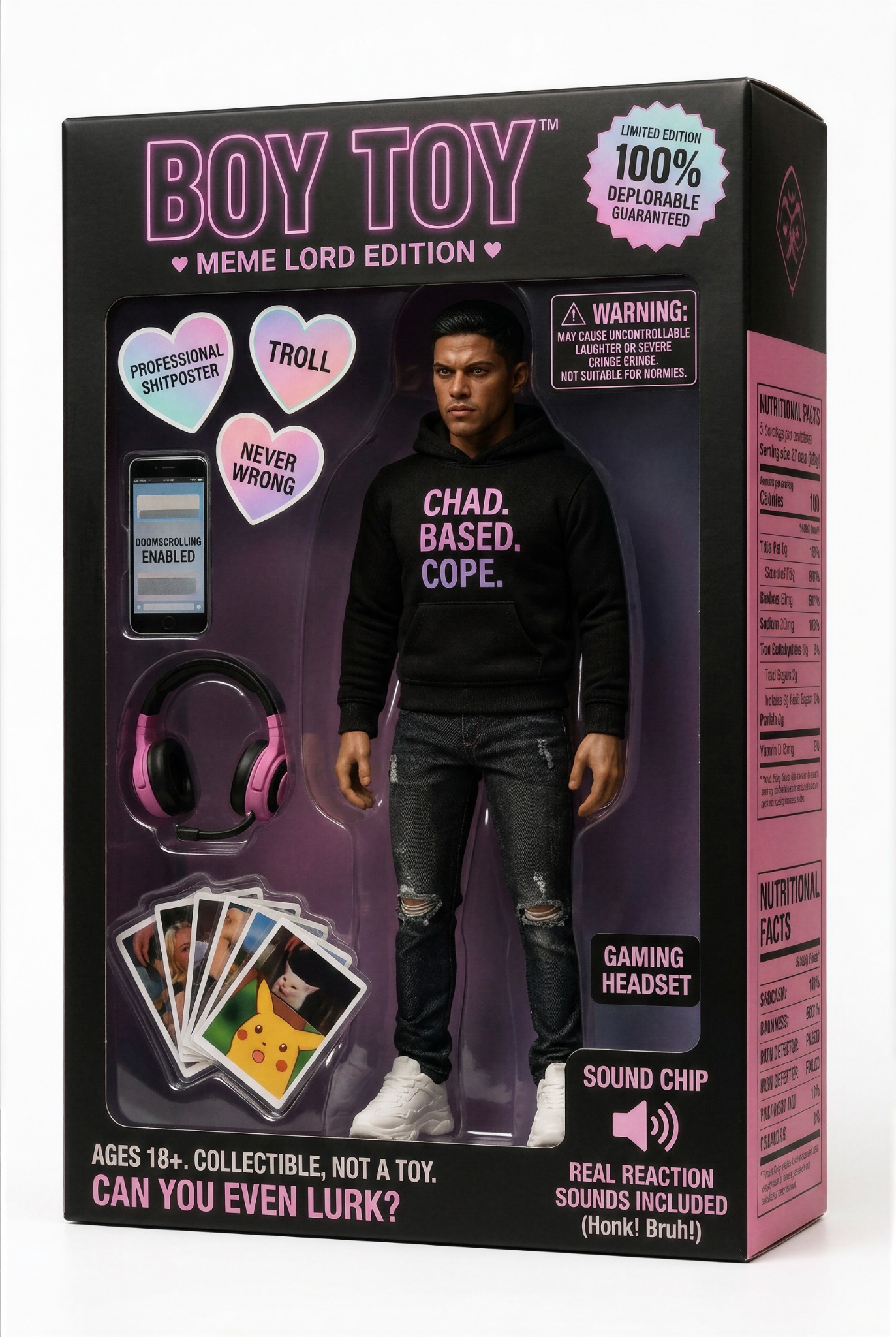 Boy Toy Meme Lord Edition collectible package